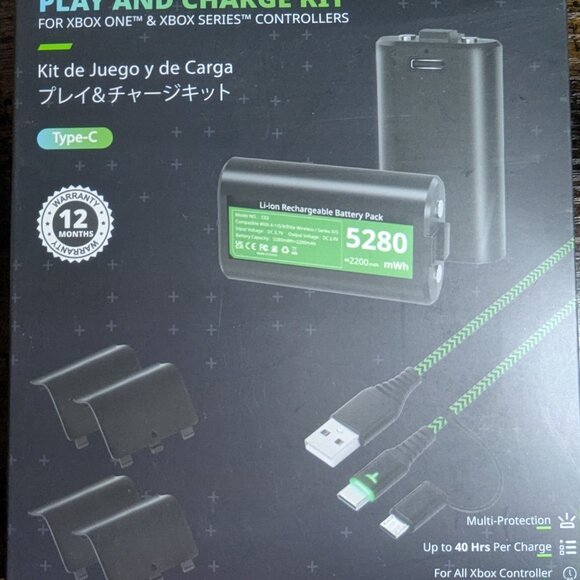 Upgrade Rechargeable Xbox One Controller Lithium Battery Pack= 52 Playtime - Picture 3 of 4